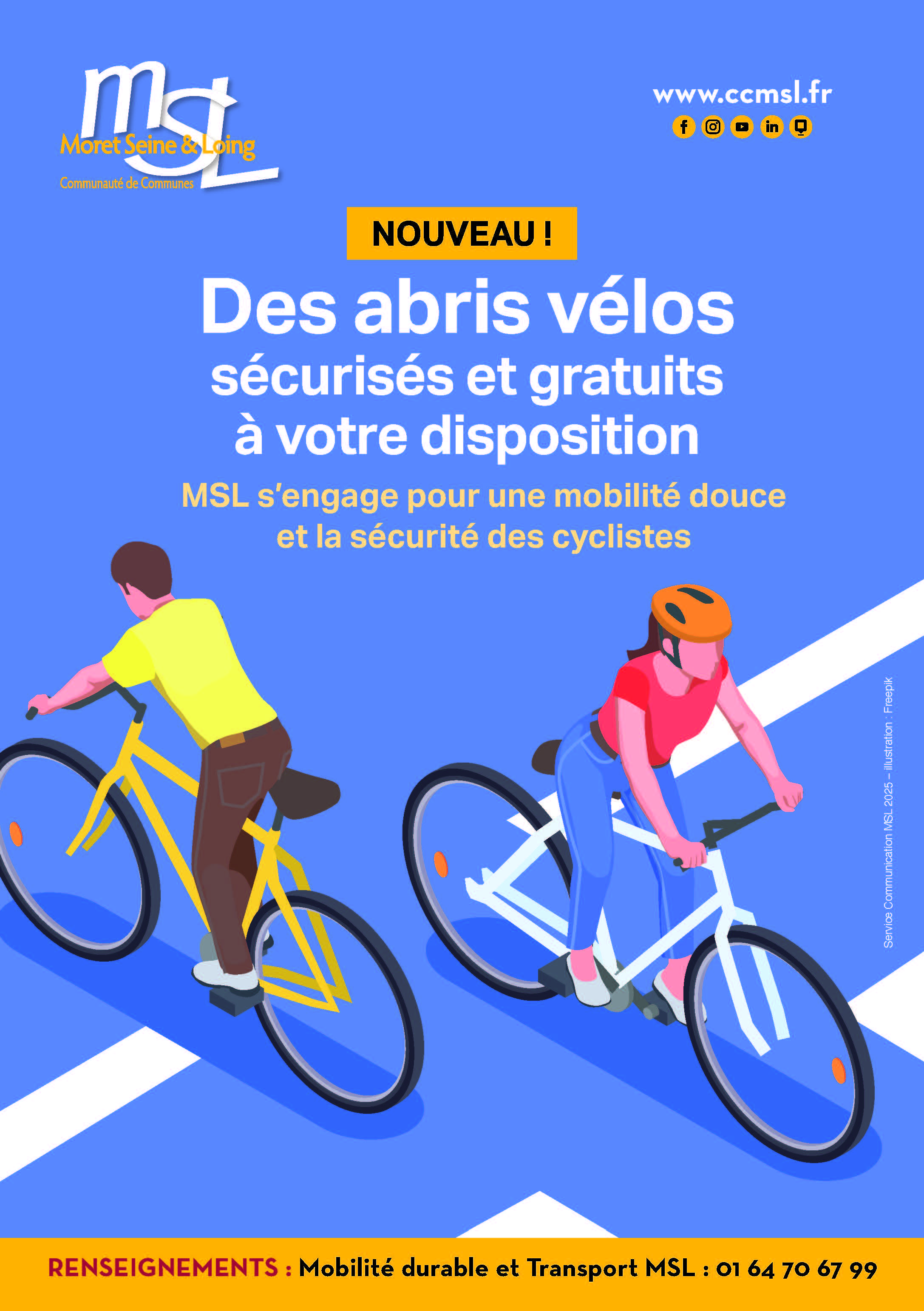 Des abris vélos sécurisés et gratuits à votre disposition
